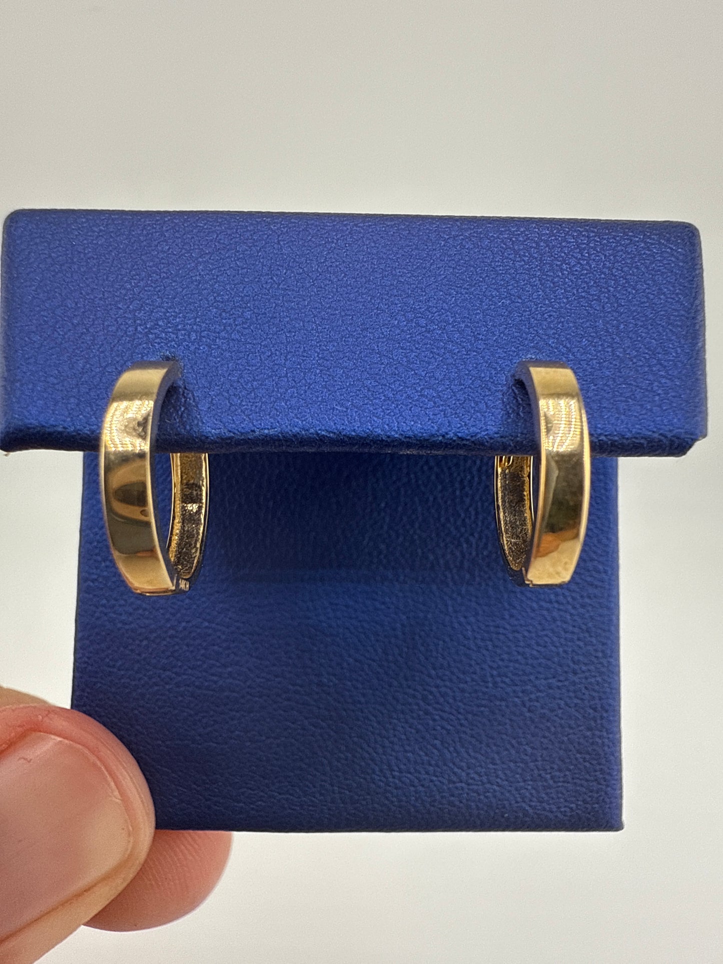 14k gold huggie earrings | simple design