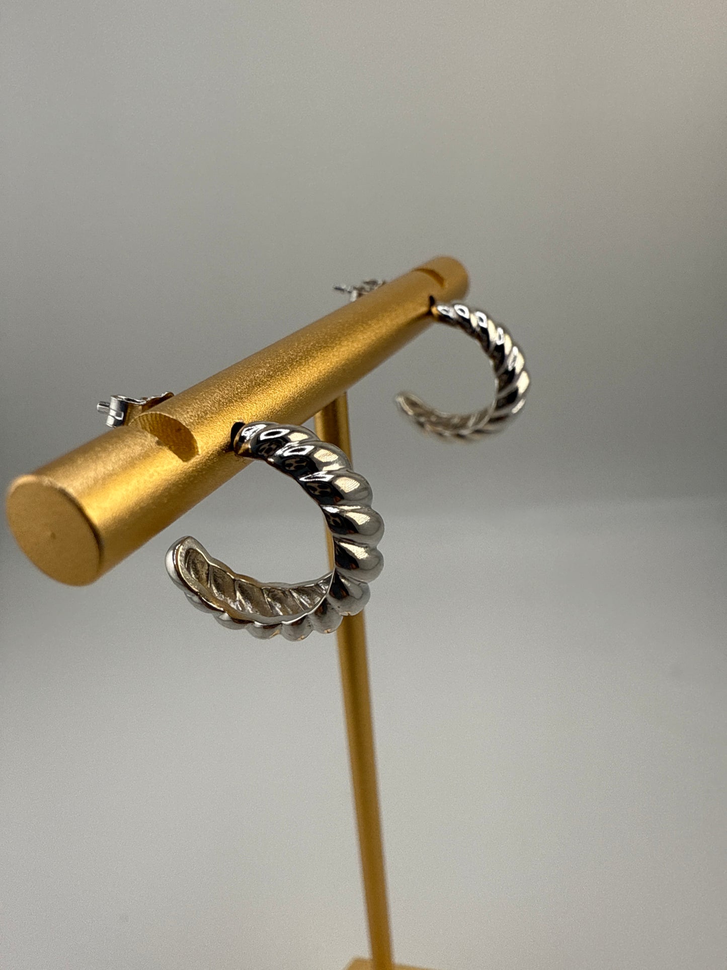 Sterling Silver Shrimp Earrings