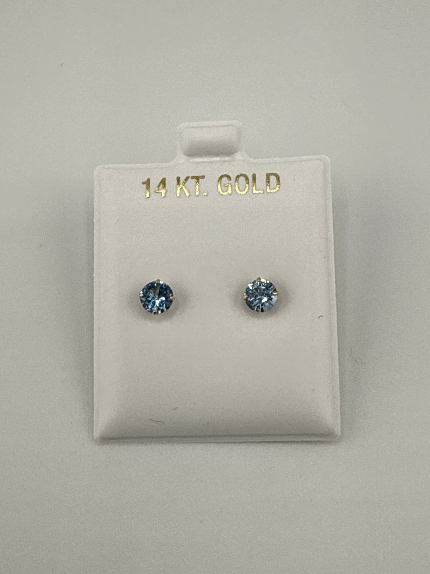 Gemstone 14k gold posts