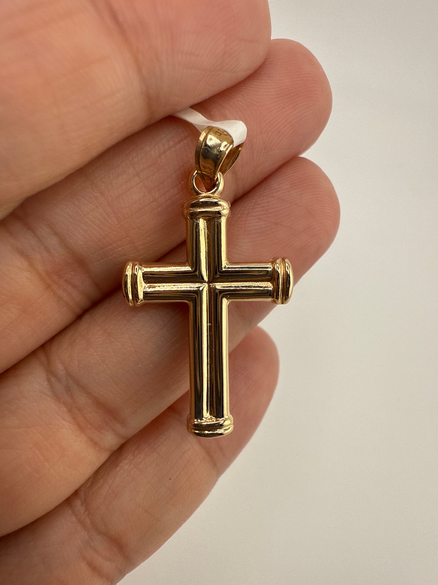 14k Gold Reversible Crucifix Pendant