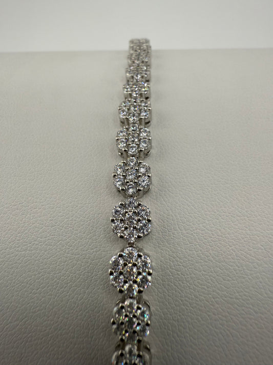 Flower Zirconia Tennis Bracelet