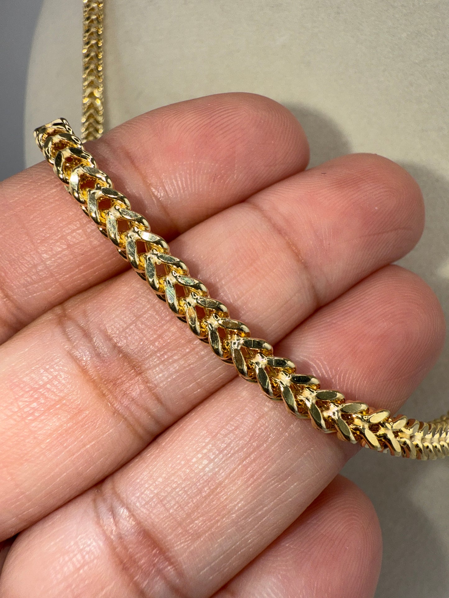 14k Franco semi-solid gold link chain | 19.5 inches