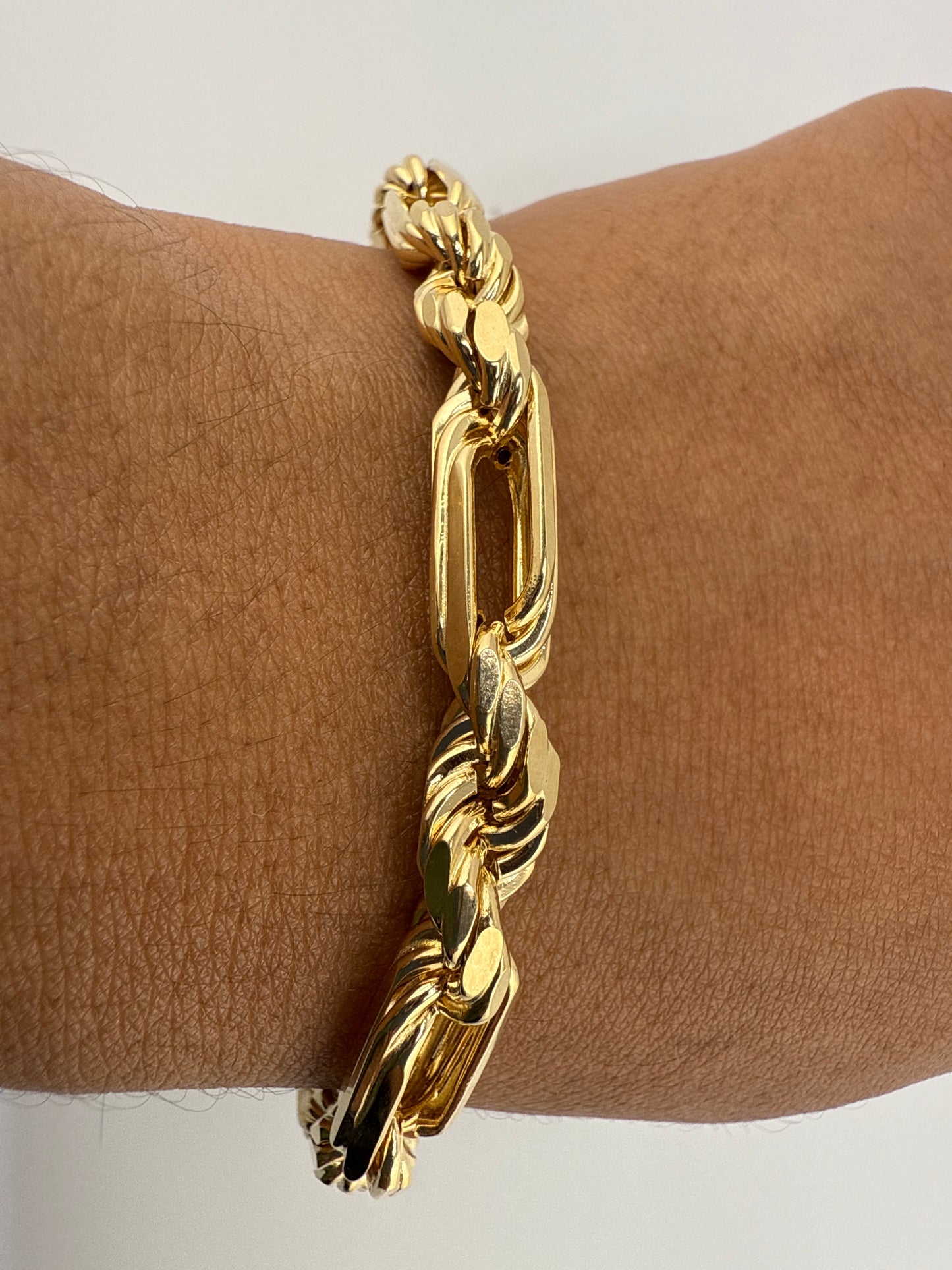 14k Gold Italian Rope Bracelet | Luxury Bracelet