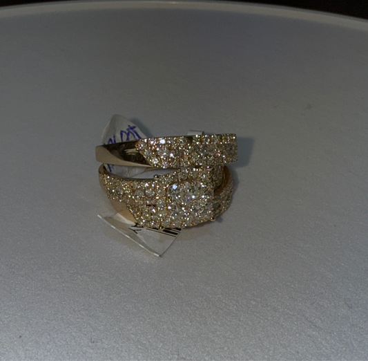 14k gold engagement ring and wedding bands 3-piece set