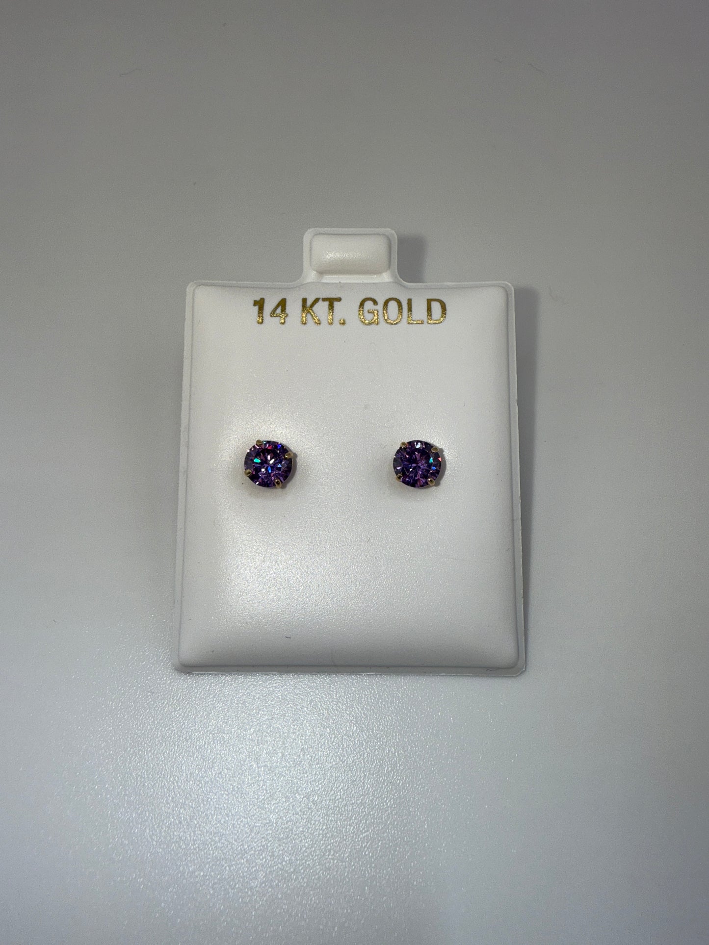 Gemstone 14k gold posts