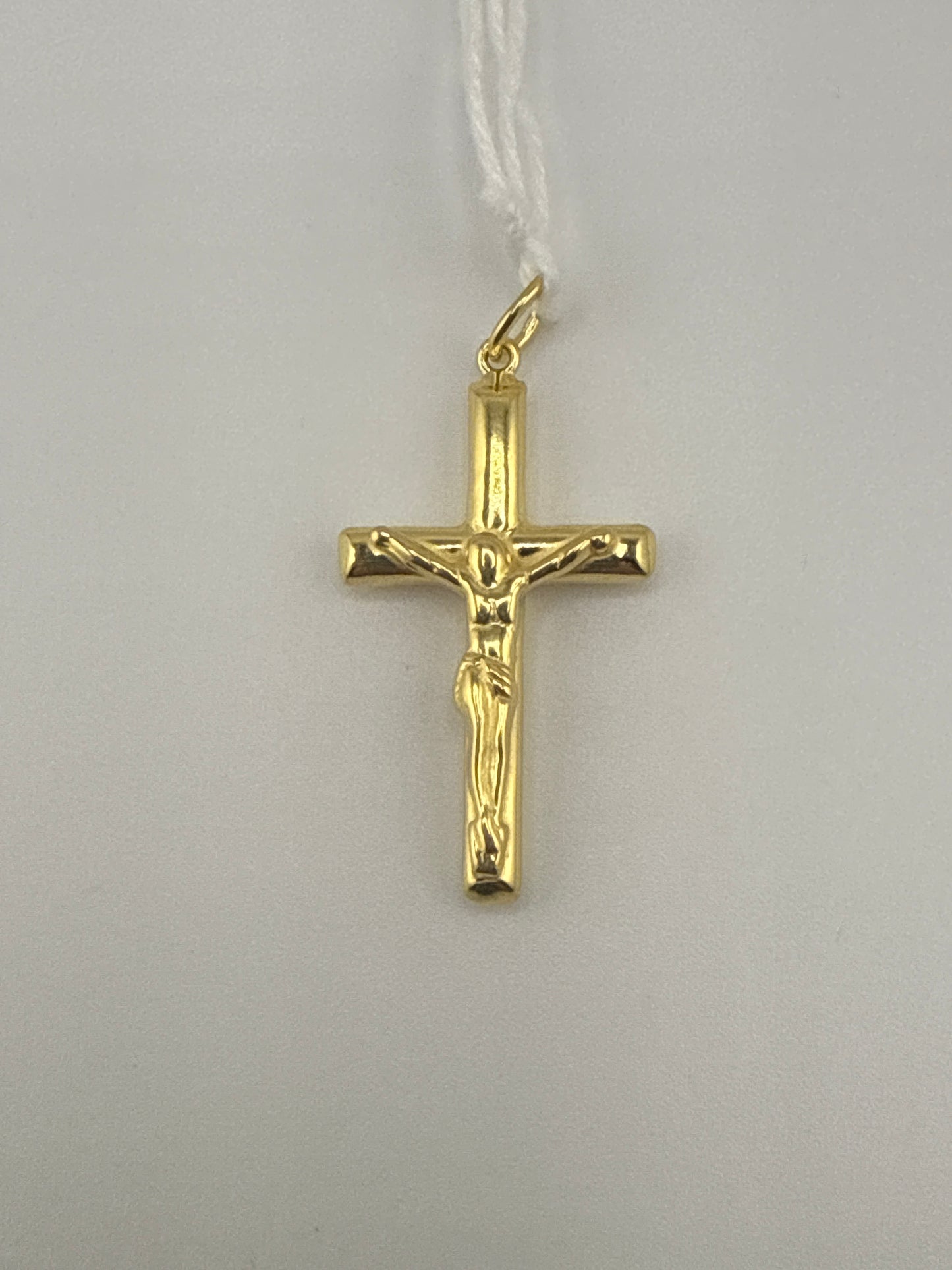 Sterling Silver Gold-tone Crucifix Cross Pendant
