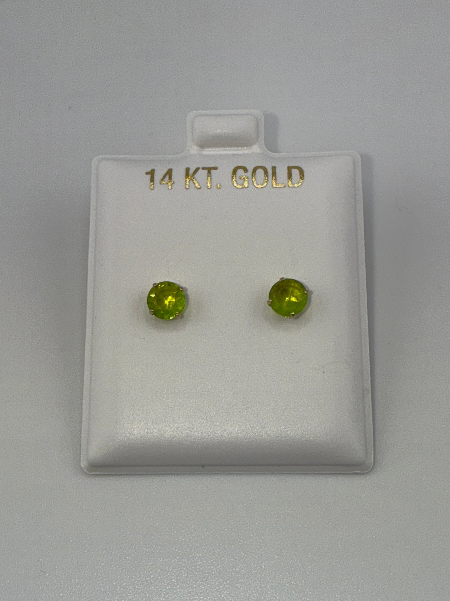 Gemstone 14k gold posts