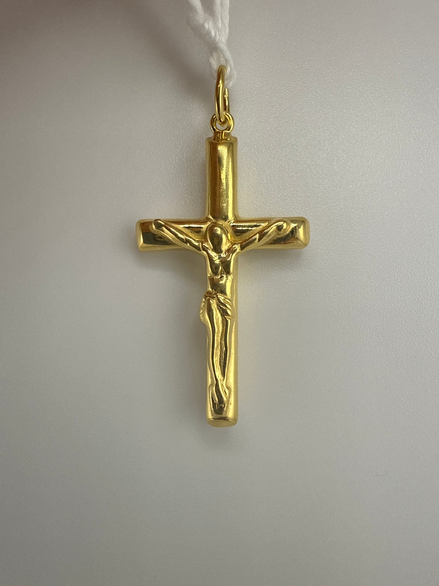 Sterling Silver Gold-tone Crucifix Cross Pendant