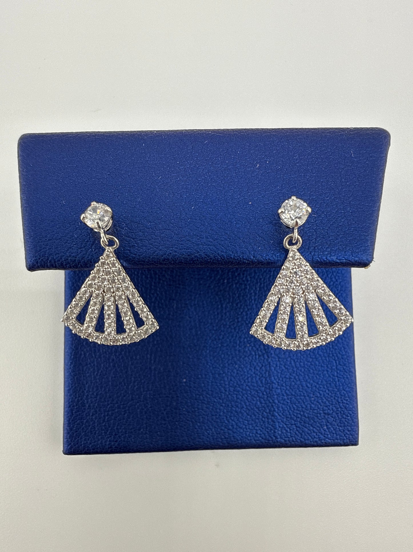 14k Gold and Zirconia Post Earrings