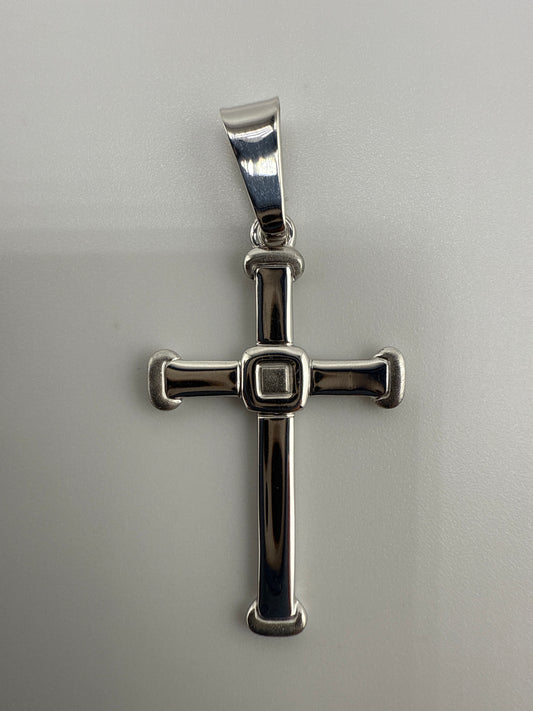 Sterling Silver, Medium Cross Pendant