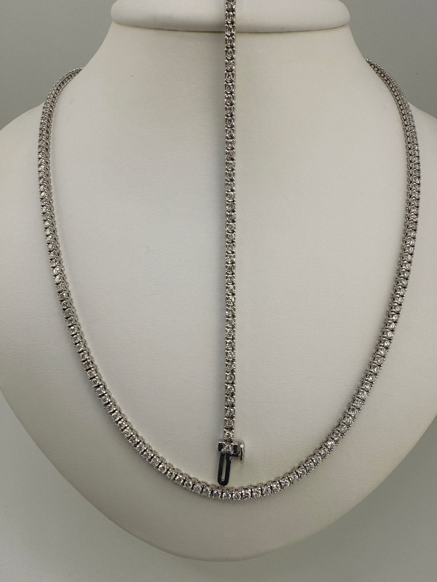 Diamond Tennis Bracelet and Matching Necklace