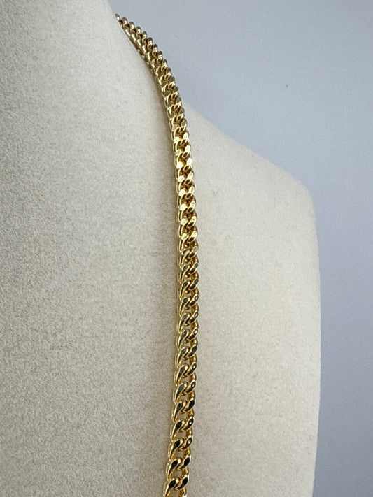 14k Franco semi-solid gold link chain | 19.5 inches