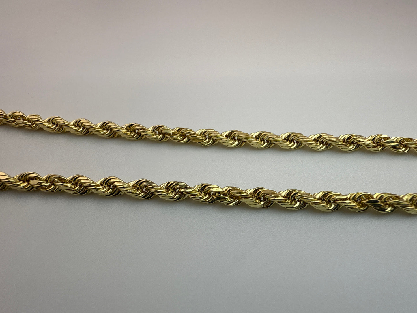 14k gold rope chain | 24 inches