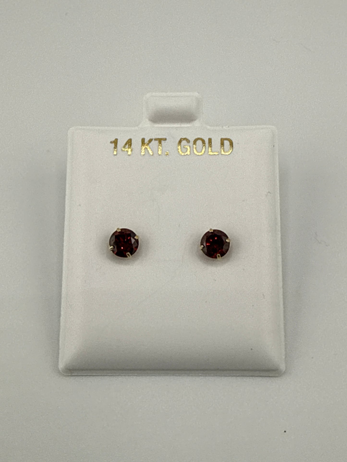 Gemstone 14k gold posts