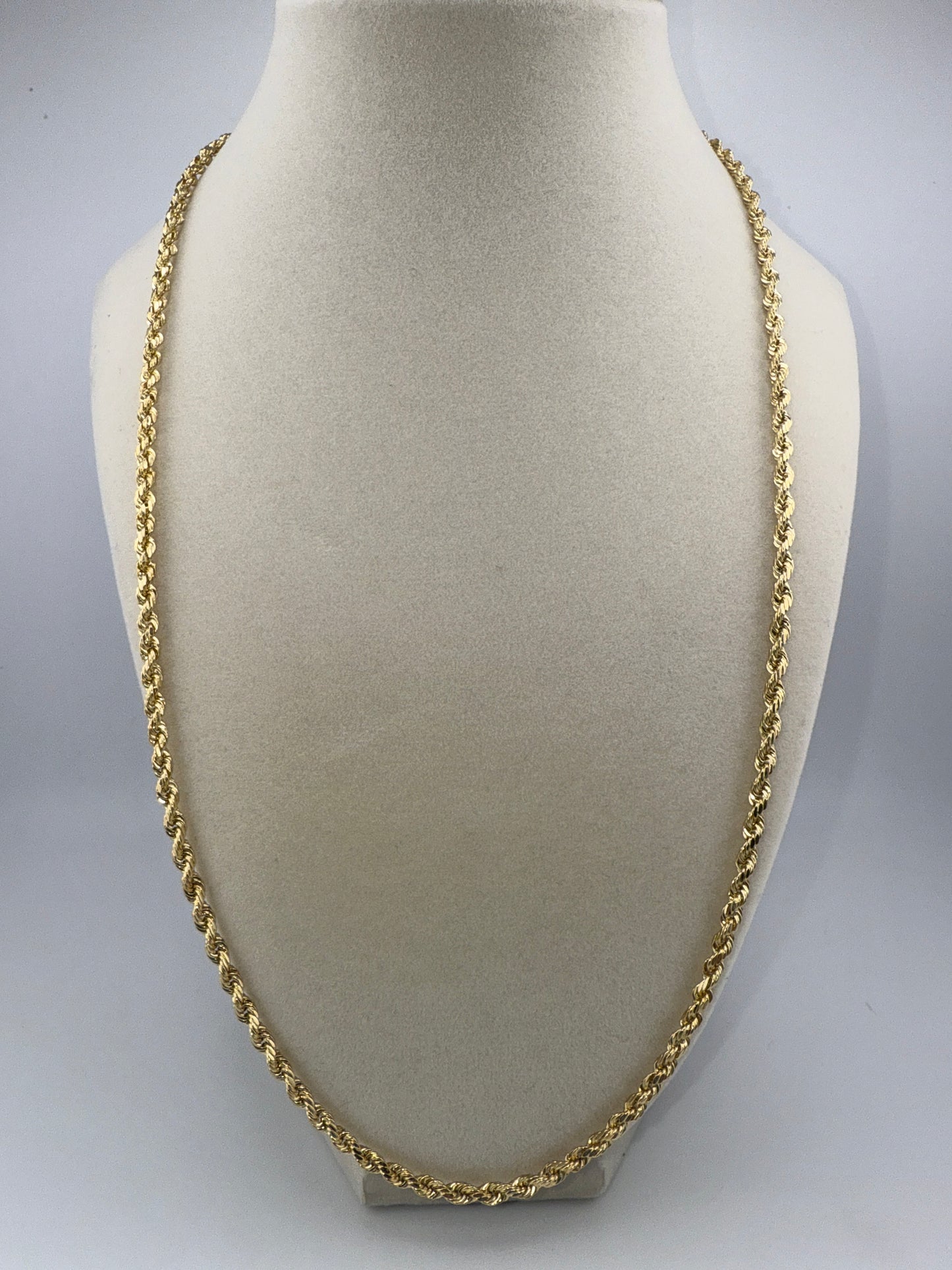 14k gold rope chain | 24 inches