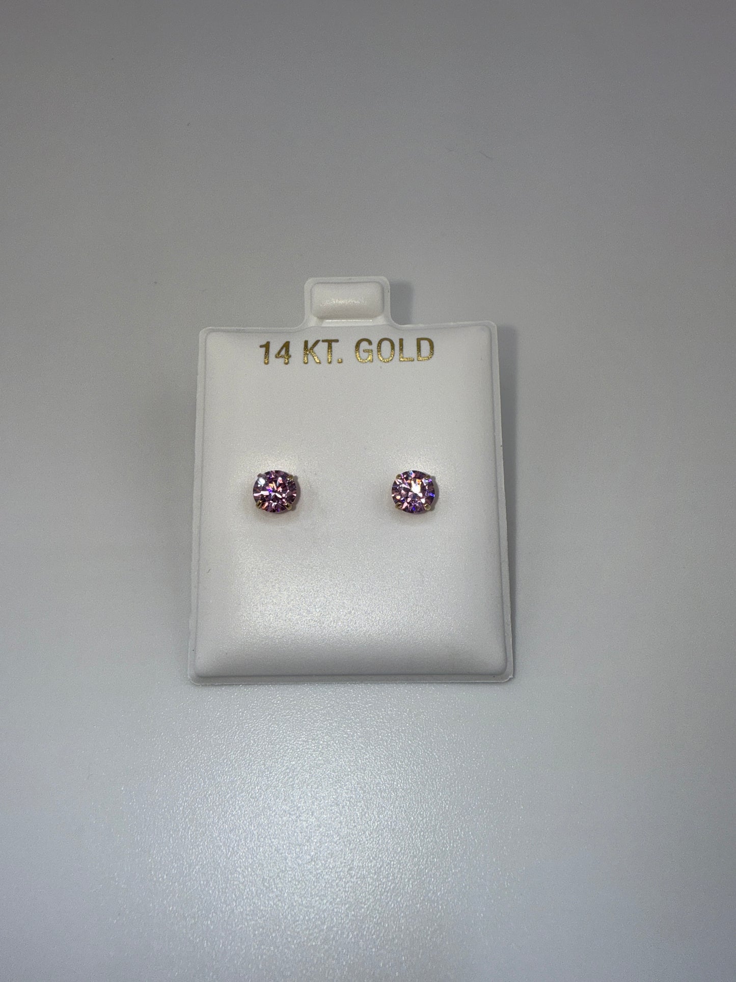 Gemstone 14k gold posts