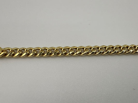 14k gold Cuban link bracelet | 7 inches
