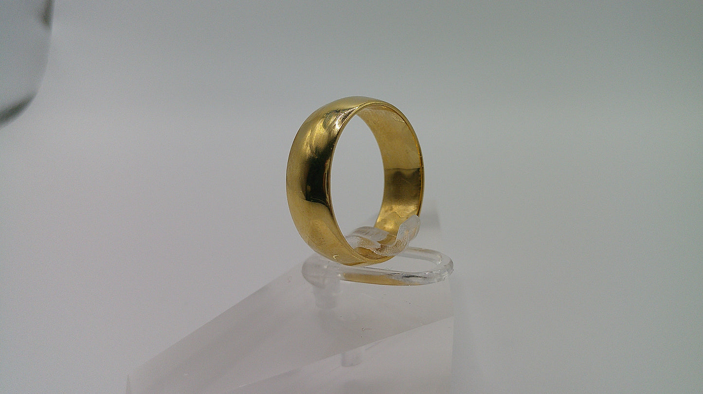 14k gold ring band | size 7