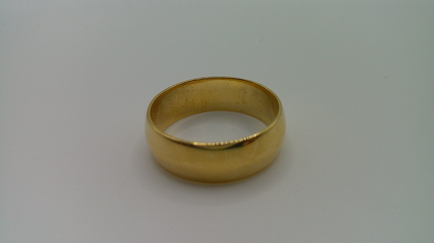 14k gold ring band | size 7