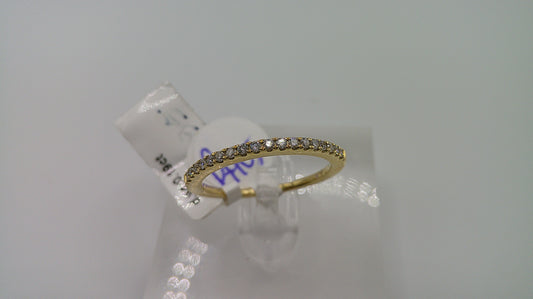 14k gold diamond ring | yellow gold | .19 ct | size 7