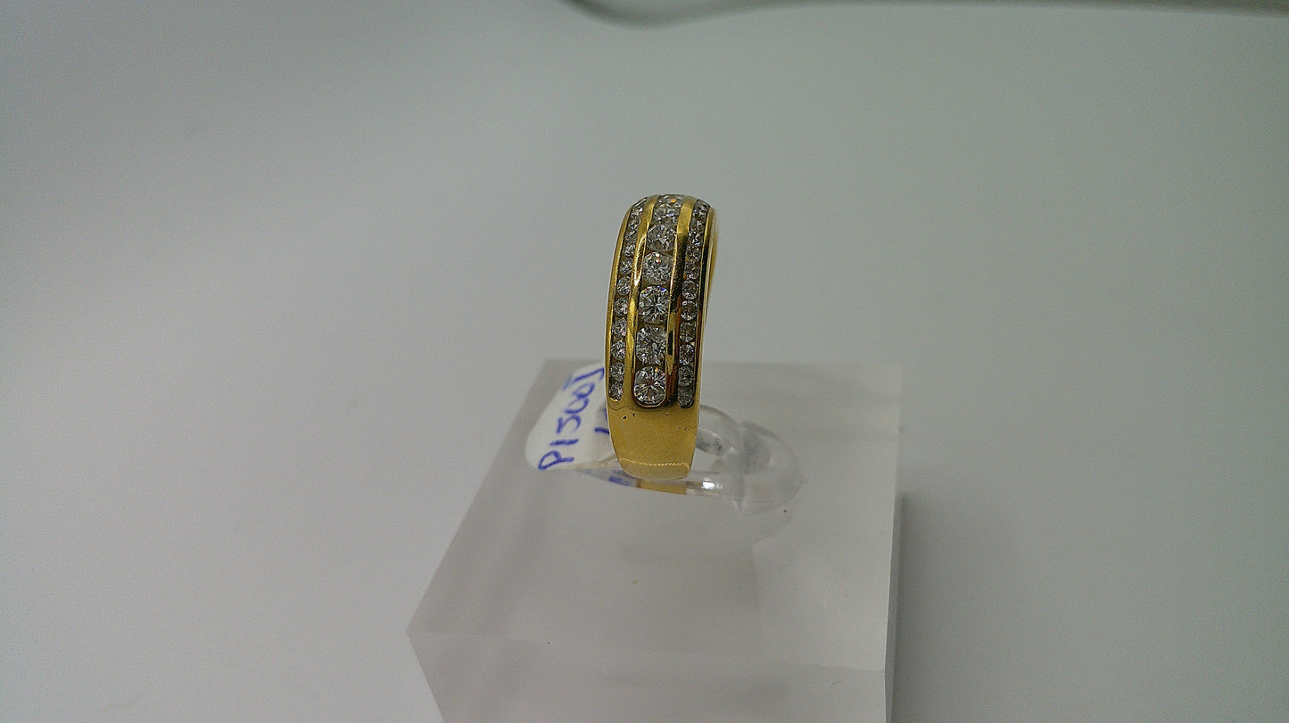 14k gold diamond ring | yellow gold | 1 ct | size 7