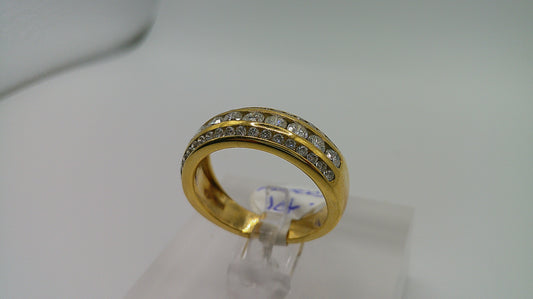 14k gold diamond ring | yellow gold | 1 ct | size 7