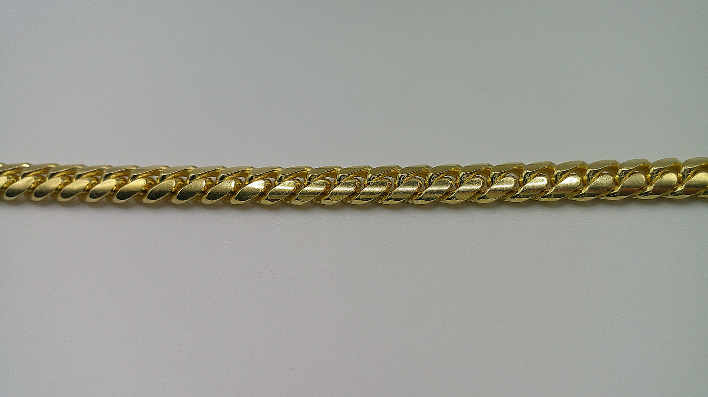 14k solid gold Miami Cuban link bracelet | 8 inches