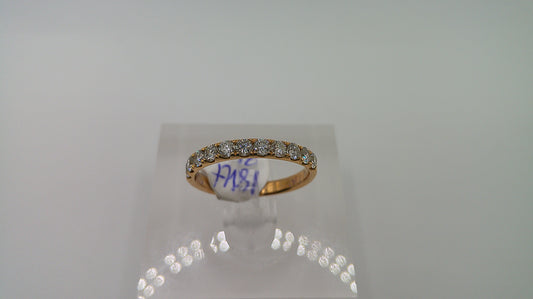 18k gold diamond ring | rose gold | .62 ct | size 6.5