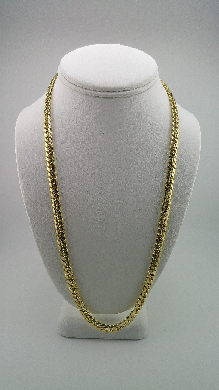 14k solid gold Miami Cuban link chain | 24 inches