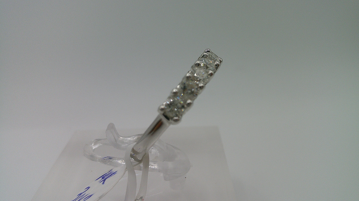 14k gold diamond ring | white gold | .98 ct | size 7.5