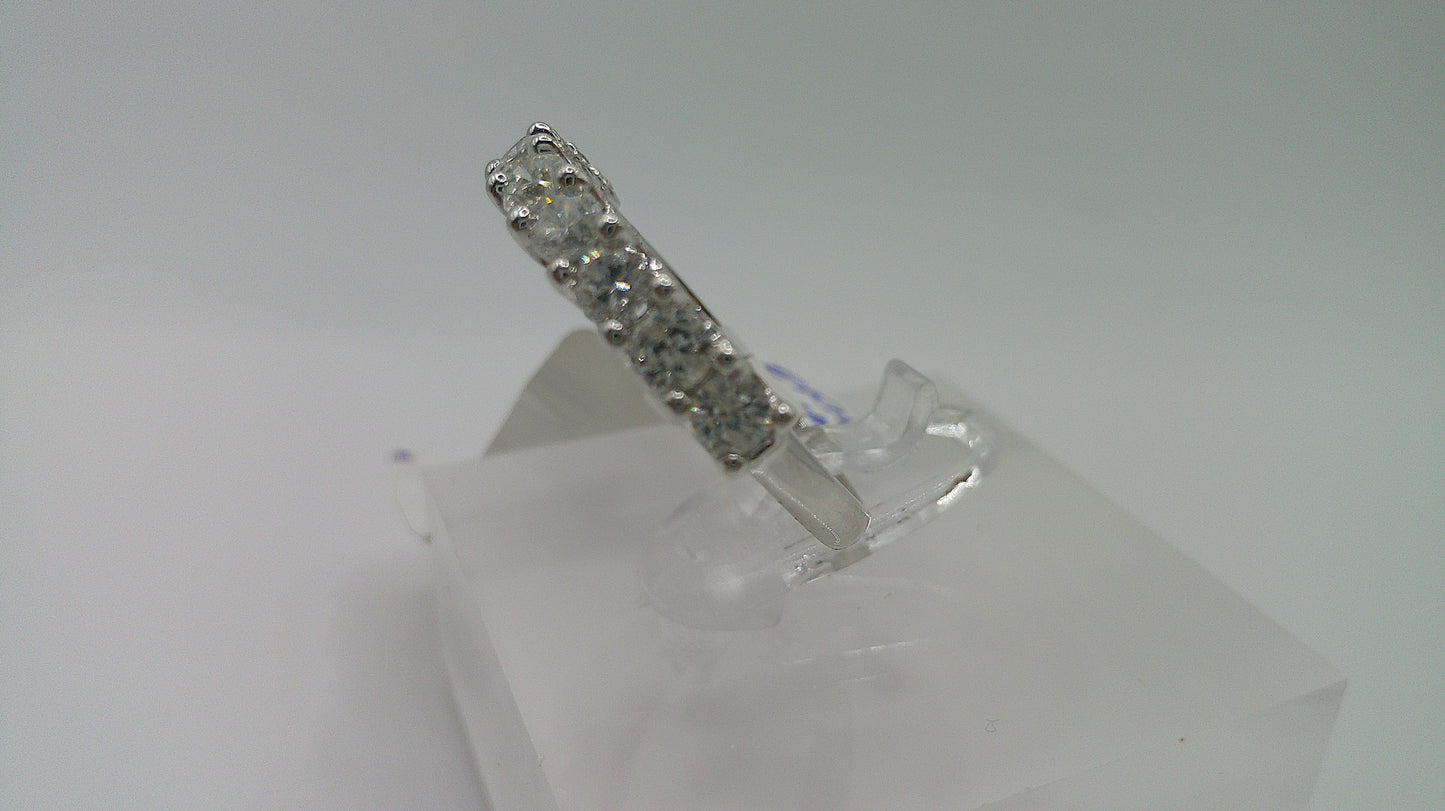 14k gold diamond ring | white gold | .98 ct | size 7.5