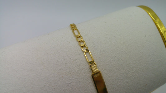 14k gold baby bracelet | ID bracelet | Figaro Link Bracelet