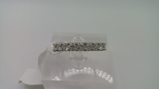 14k gold diamond ring | white gold | .98 ct | size 7.5