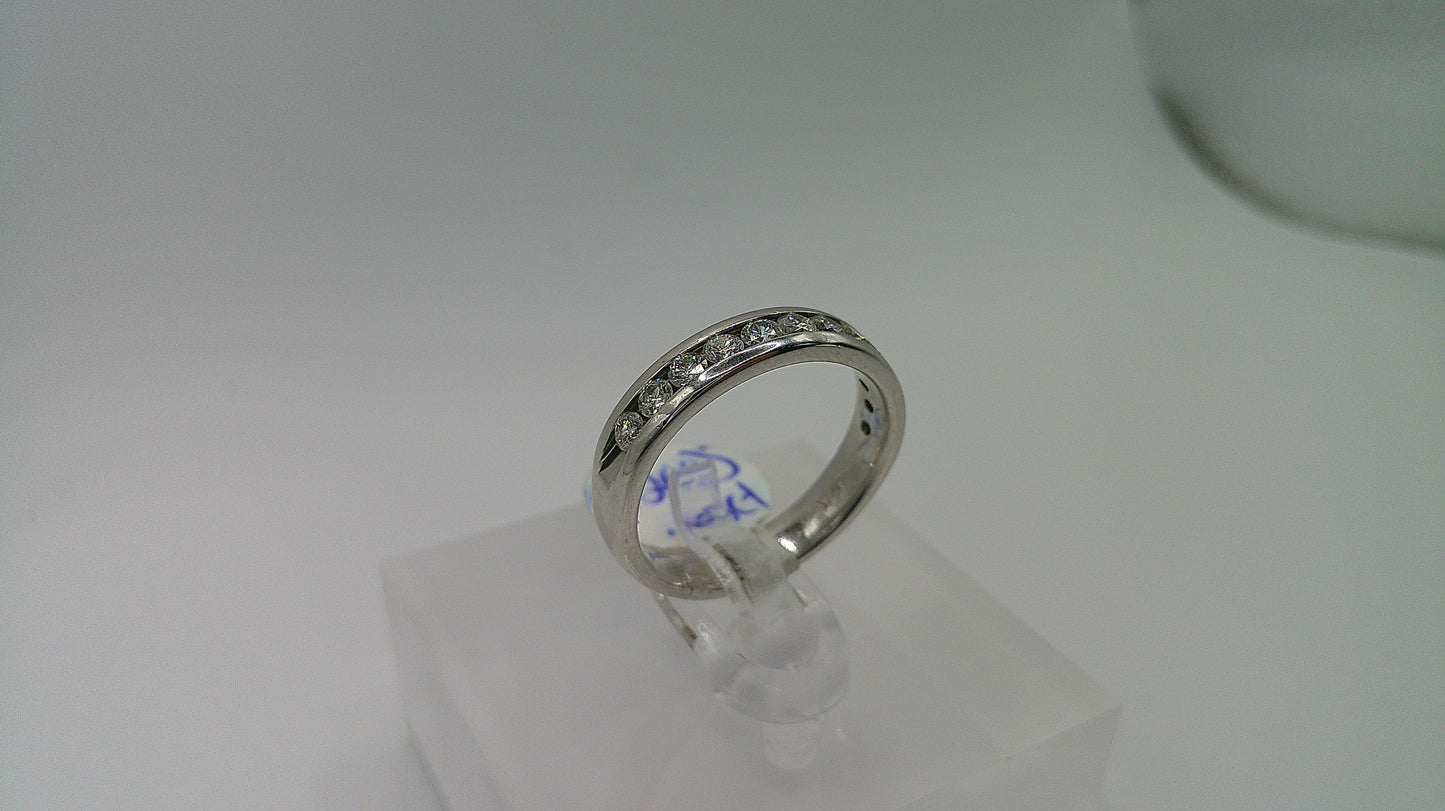 14k gold diamond ring | white gold | .65ct | size 5.5