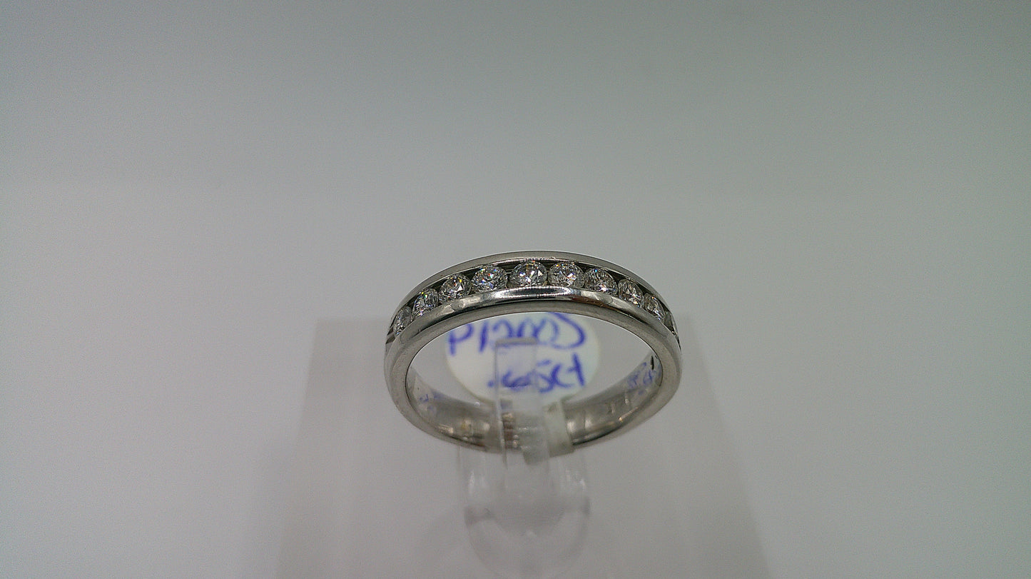 14k gold diamond ring | white gold | .65ct | size 5.5