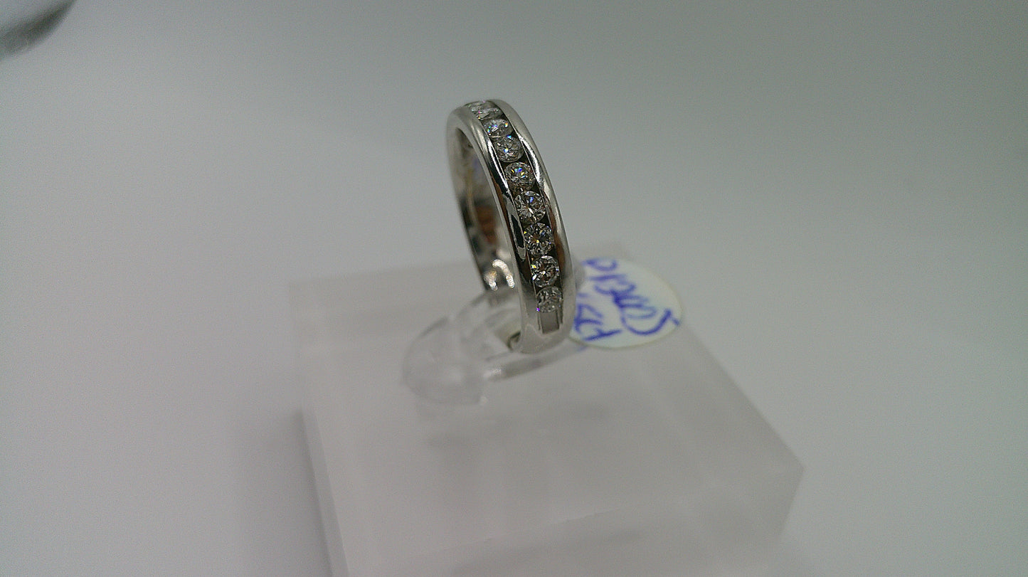 14k gold diamond ring | white gold | .65ct | size 5.5