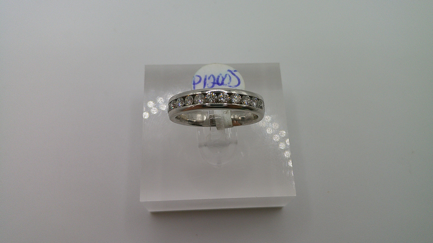 14k gold diamond ring | white gold | .65ct | size 5.5