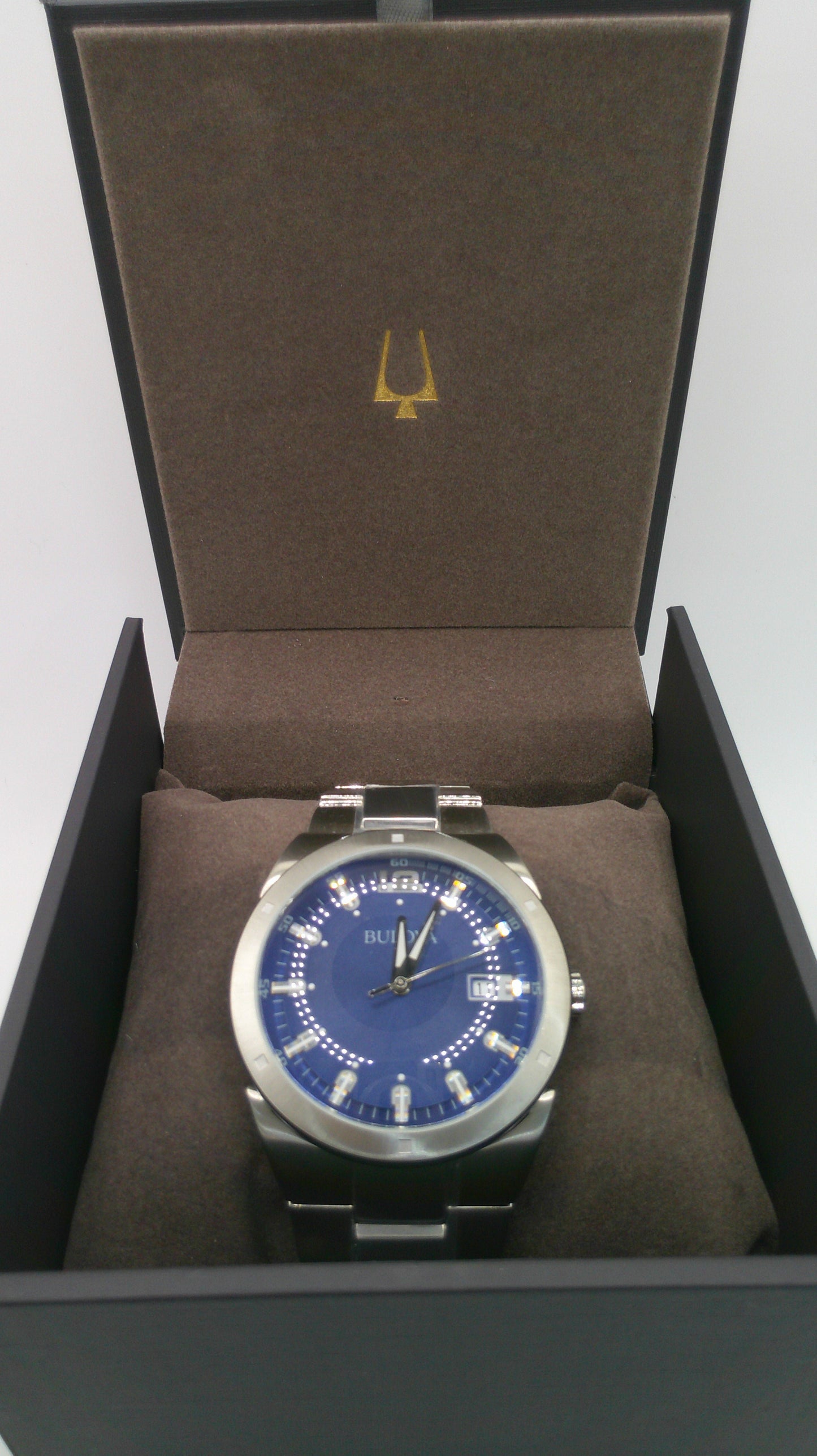 Bulova Watch | Blue face | Stainless steel band
