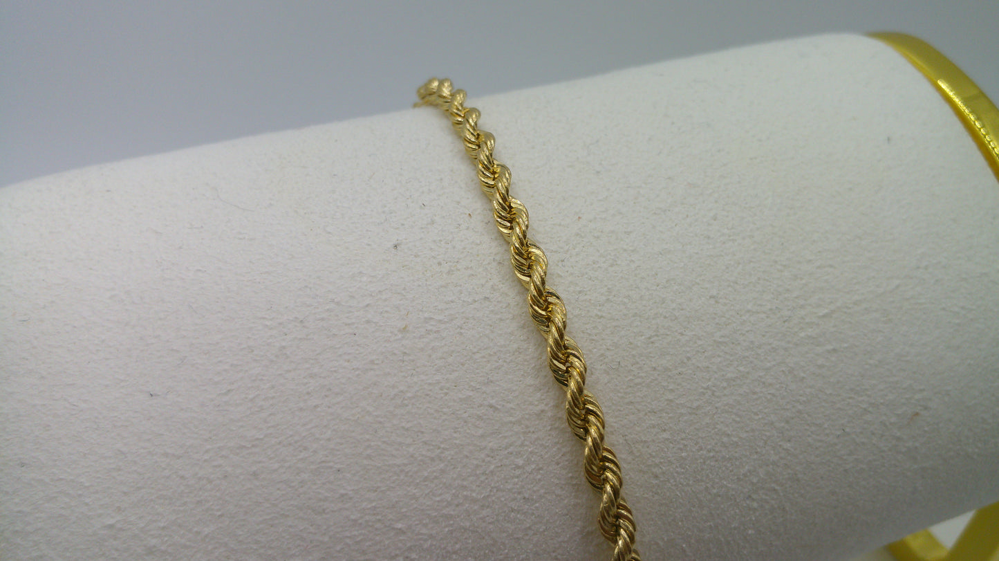 14k gold baby bracelet | rope bracelet
