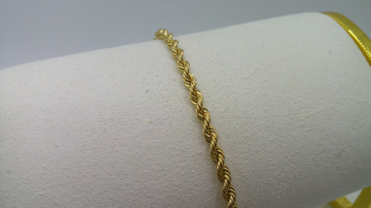 14k gold baby bracelet | rope bracelet