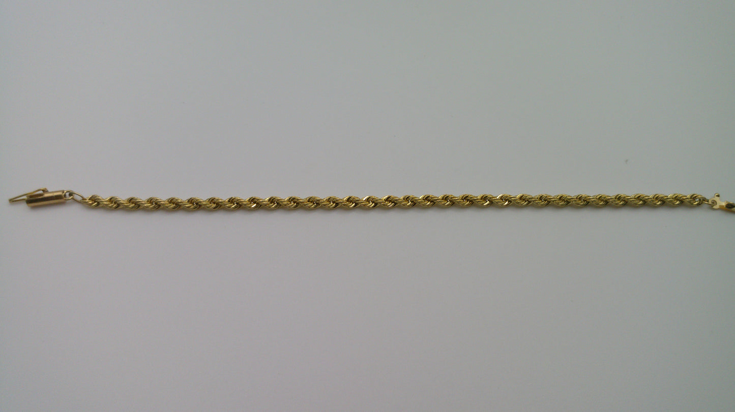 14k gold baby bracelet | rope bracelet