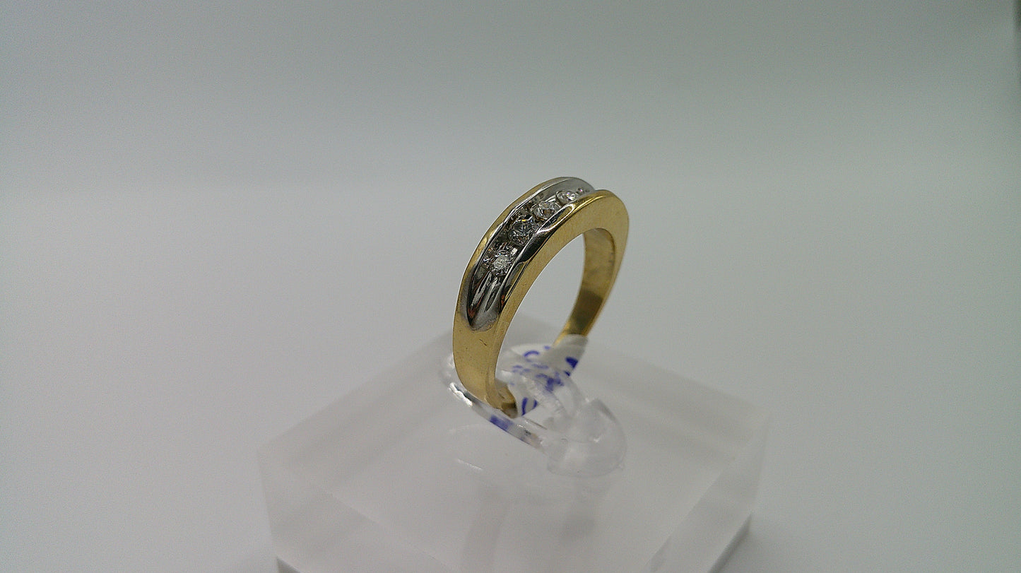 14k gold diamond ring | yellow gold | .4ct | size 6.5