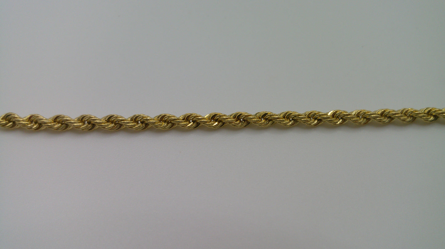 14k gold baby bracelet | rope bracelet