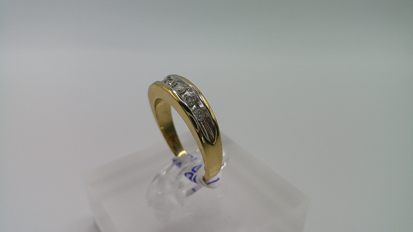 14k gold diamond ring | yellow gold | .4ct | size 6.5