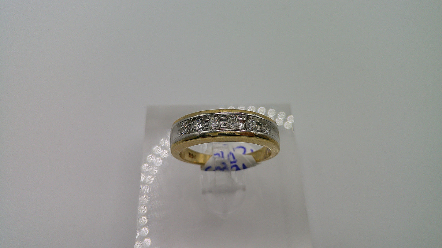 14k gold diamond ring | yellow gold | .4ct | size 6.5