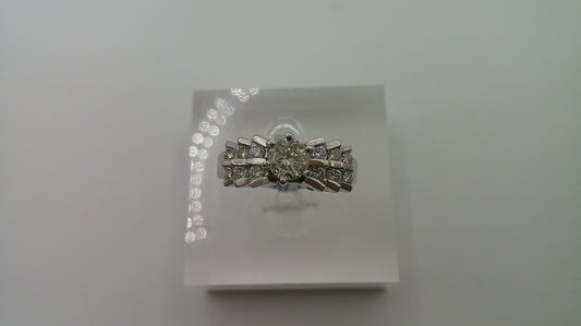 14k white gold Diamond engagement ring | 1.0 carat | size 7