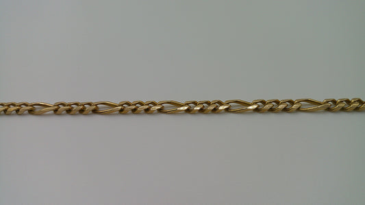 14k gold bracelet | Figaro link | 7.5 inches
