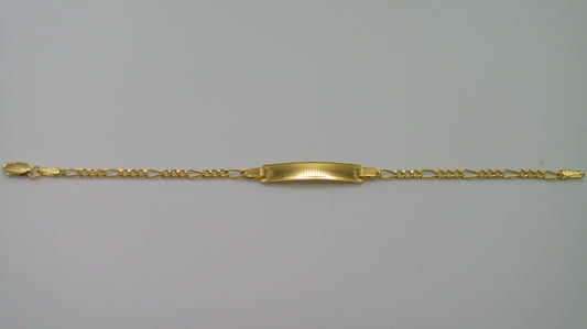 14k gold baby bracelet | ID bracelet | Figaro Bracelet