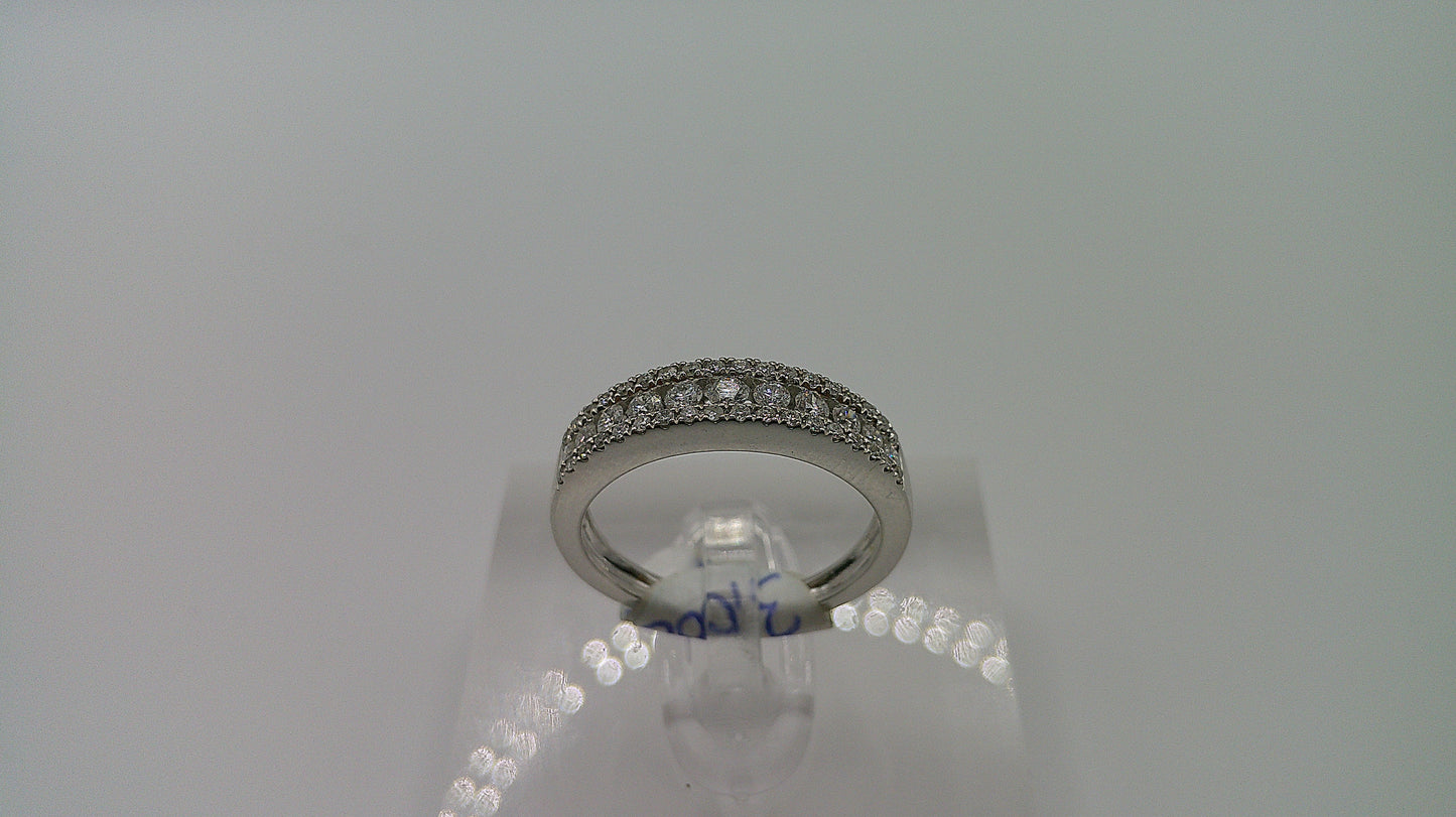 14k gold diamond ring | white gold | 0.75 ct | size 6