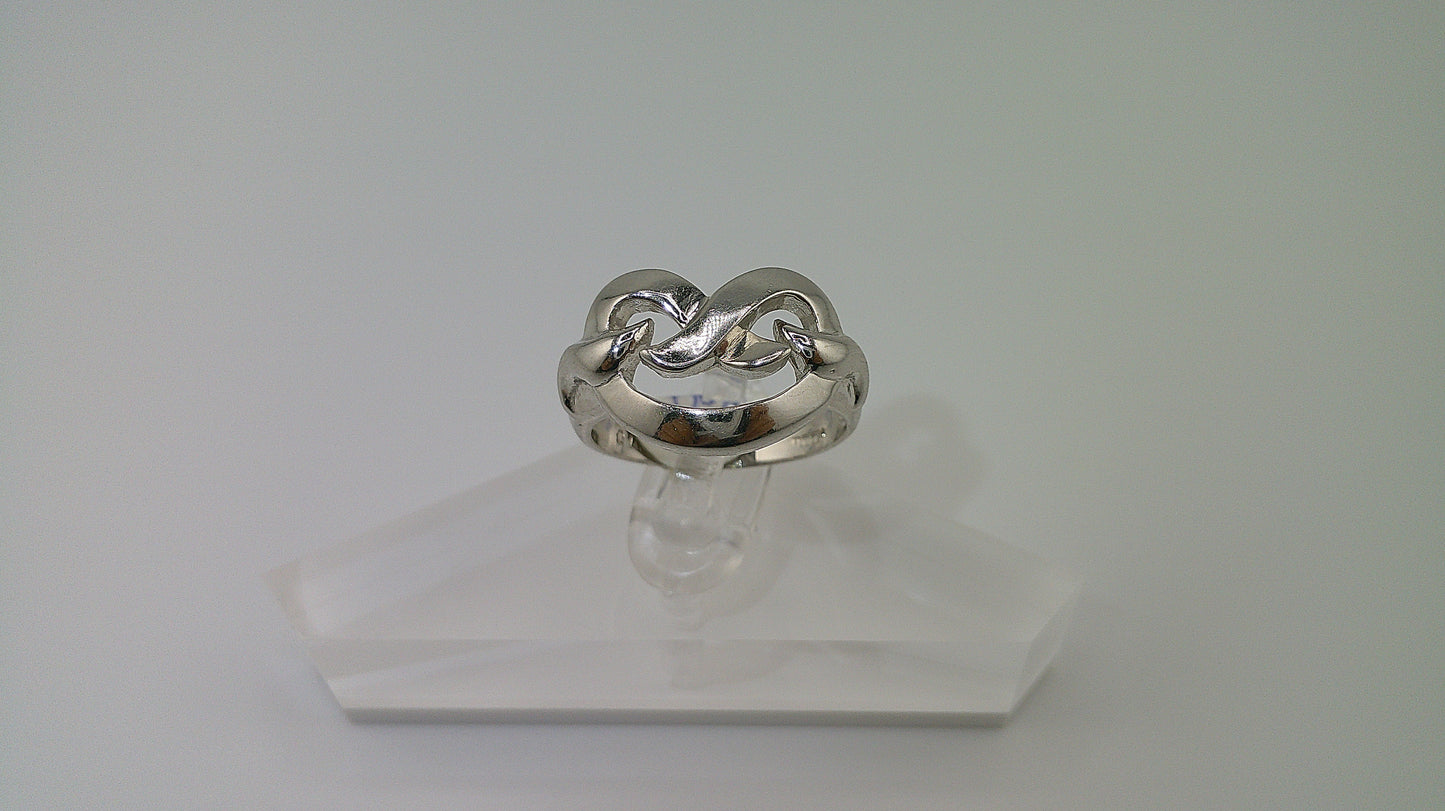 14k white gold | infinity design | size 7.5